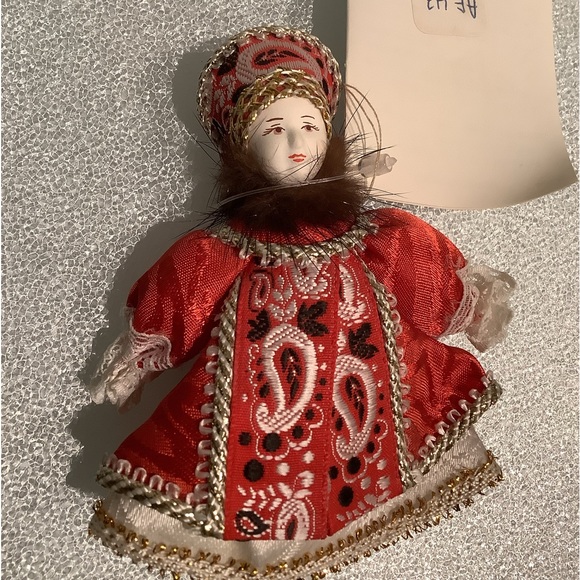 EUC Vintage Tsaritsyn winter Christmas ornament doll - Picture 4 of 7